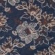Tissu Denim Brodé Fleurs