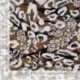 Tissu Popeline de Viscose Imprimée Leopard Marron 
