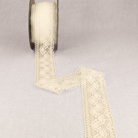 Dentelle coton entre deux vagues