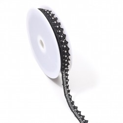 Guipure dentelées cloutée Noir