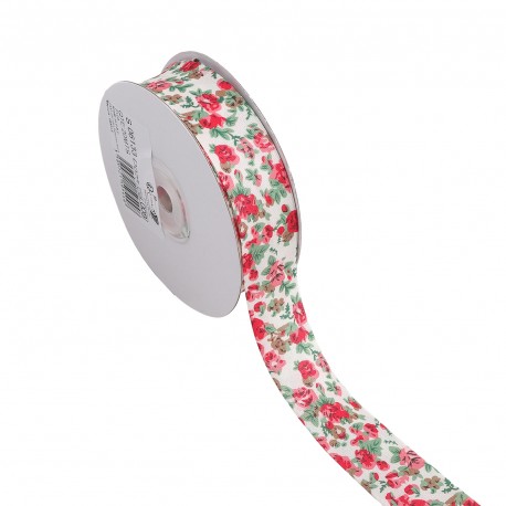 Biais replié fleurs