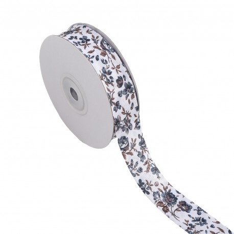 Biais replié fleurs