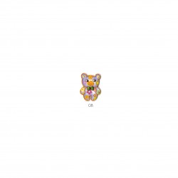 Pm motif avec fleurs - Ourson