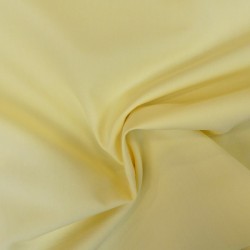 Tissu Popeline Uni Jaune Clair