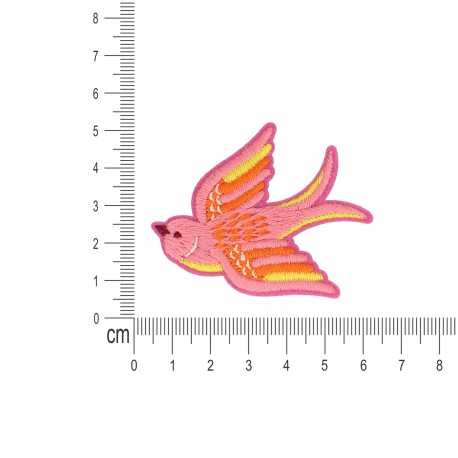 S ecusson oiseaux - Rose