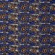 Tissu Wax Imprime Mix Rond Bleu