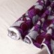 Tissu Wax Imprime Mix Prune