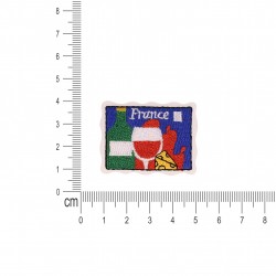 S ecusson carte postal pays - France