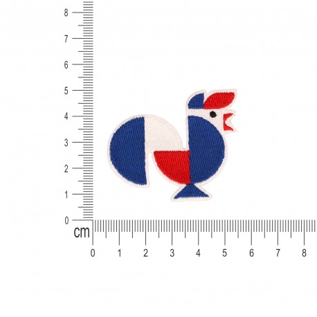 S ecusson coq tricolore - Coq
