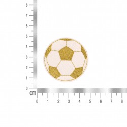 S ecusson ballon de foot - Doré