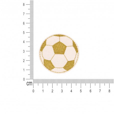 S ecusson ballon de foot - Doré
