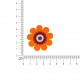 S ecusson fleurs - Orange