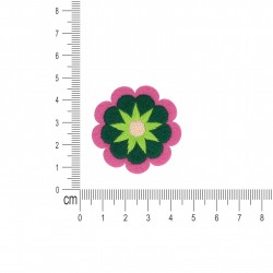 S ecusson fleurs - Vert