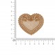 S ecusson coeur dentelle - Beige