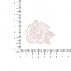 S ecusson fleur dentelle - Blanc