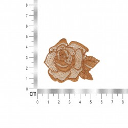 S ecusson fleur dentelle - Beige