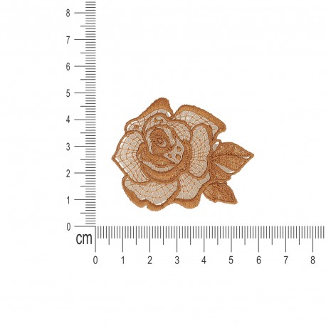 S ecusson fleur dentelle - Beige