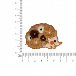 M ecusson avec pompons - Herisson