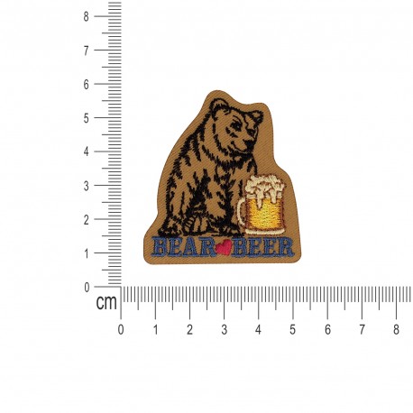 M ecusson animaux avec slogans - Bear beer