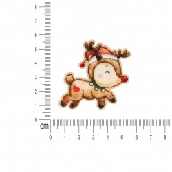 M ecusson esprit de noel - Renne