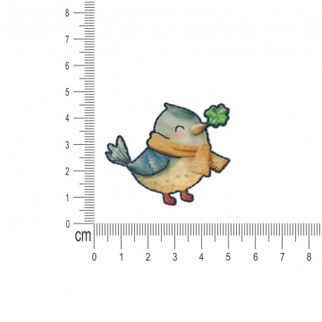 S ecusson animaux heureux - Oiseau