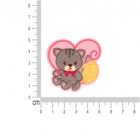 M ecusson couture - Ourson coeur