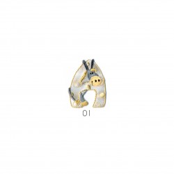 Alphabet gris animaux