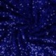 Tissu Sequins Sur Velours Bleu 