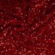 Tissu Sequins Sur Velours Rouge 