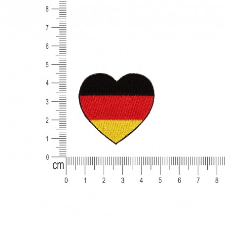 S ecusson drapeaux coeur - Allemagne