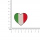 S ecusson drapeaux coeur - Italie