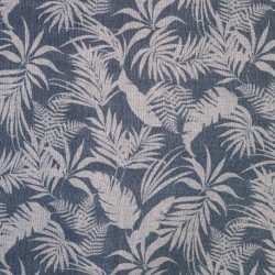 Tissu Crêpe Viscose Imprimé Denim