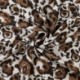 Tissu Crêpe Viscose Imprimé Marron