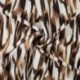 Tissu Crêpe Viscose Imprimé Marron
