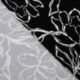 Tissu Jersey Viscose Imprimé Fleurs Noir