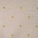 Tissu Viscose Lin Brodé Citron Sable 