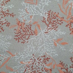 Tissu Jacquard Poseidon Corail