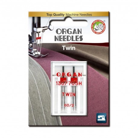 Organ needles twin aiguille double 80 - 