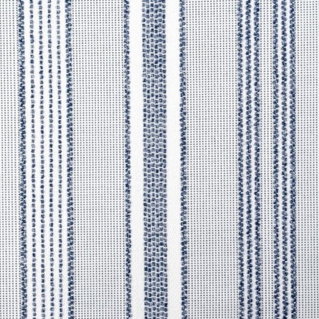 Toile Outdoor Plage Rayée Marine Grande Laize