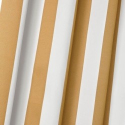 Toile Outdoor Ponant Rayée Moutarde Grande Laize