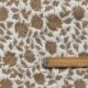 Tissu Jacquard Deepsi Blanc et ocre