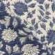 Tissu Jacquard Deepsi Blanc et Bleu 