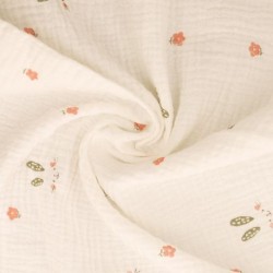 Tissu Double Gaze Imprimée Lapin 