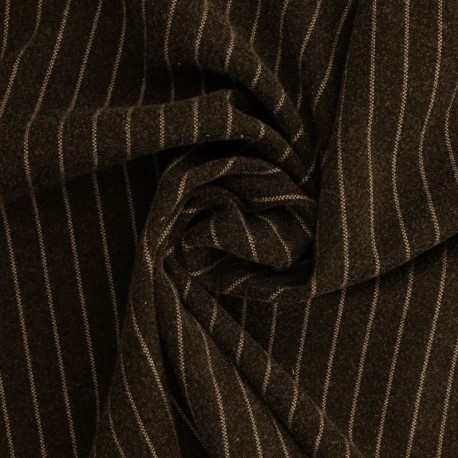 Tissu Borsalino Chocolat 