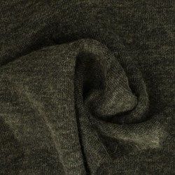 Tissu Maille Facon Cachemire Vert Sapin
