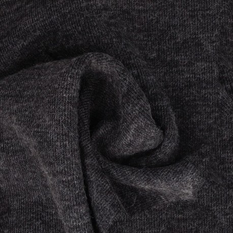 Tissu Maille Facon Cachemire Marine