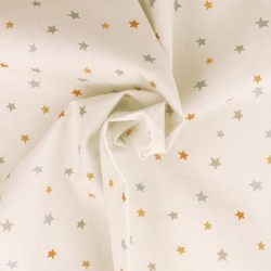 Tissu Popeline Imprimée Digitale Enfant Etoile 