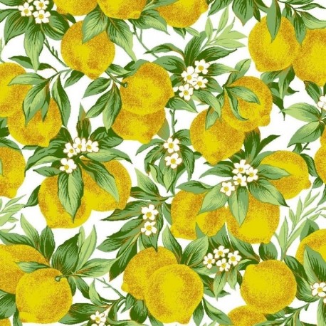 Tissu Toile Eureka Citron 