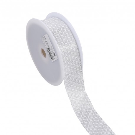 Galon jacquard alveoles