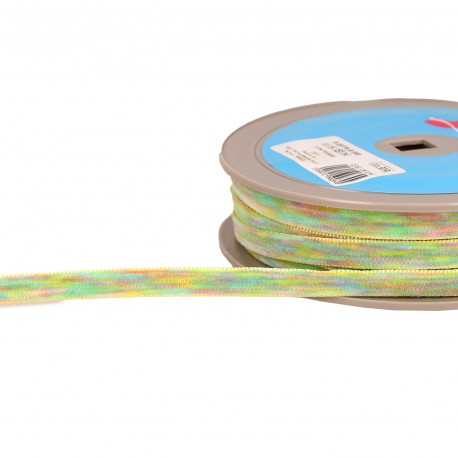 Ruban velours multicolore